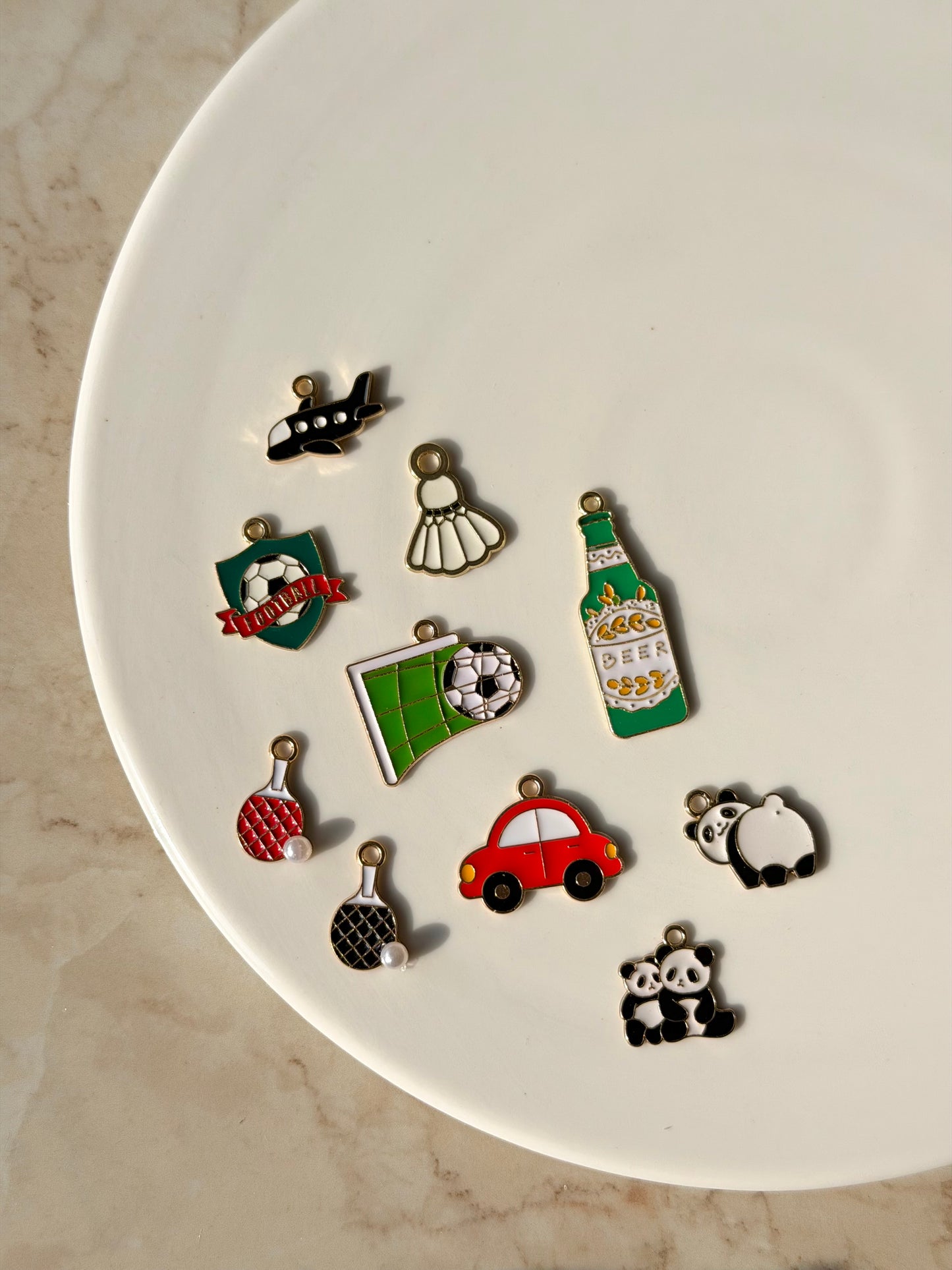 Assorted charms