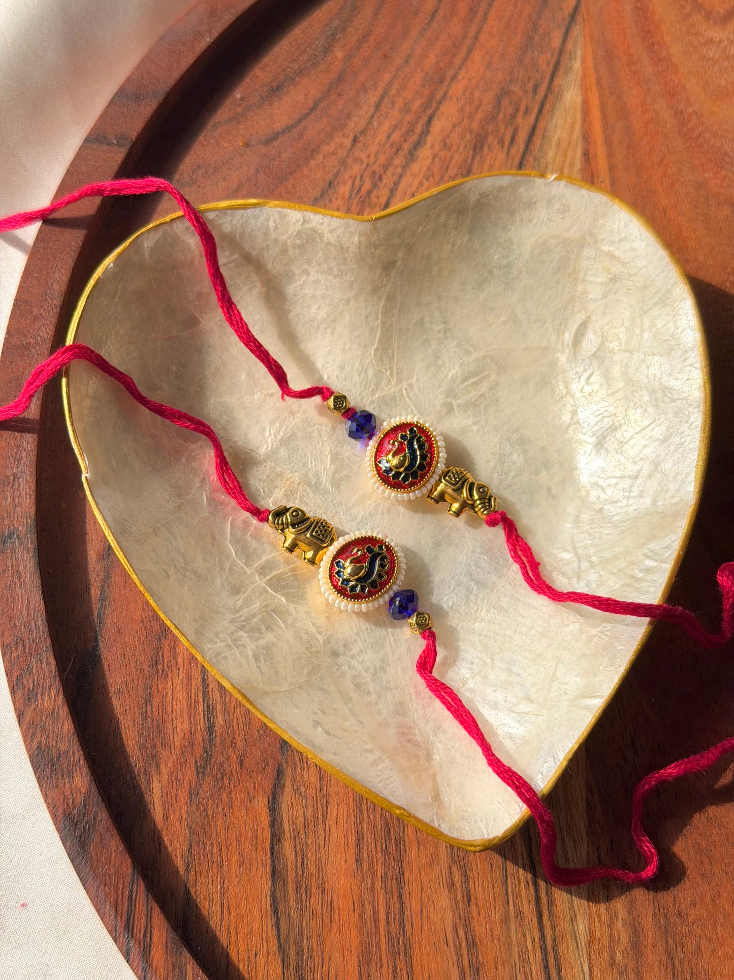 Elephant Peacock Rakhi