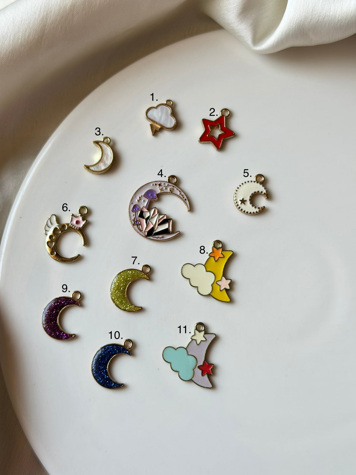 Moon & Star charms