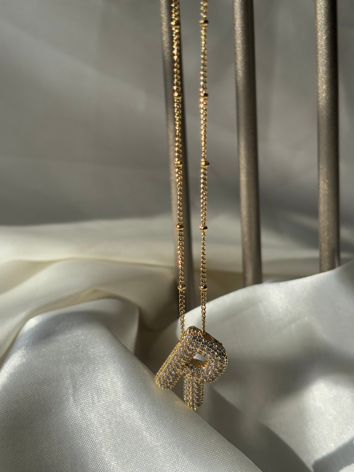 Studded Initial Necklace