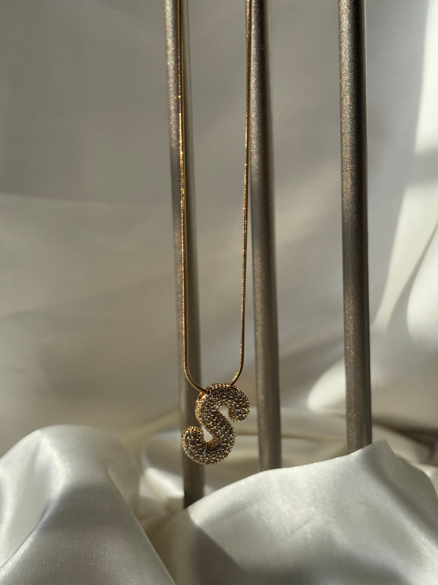 Studded Initial Necklace