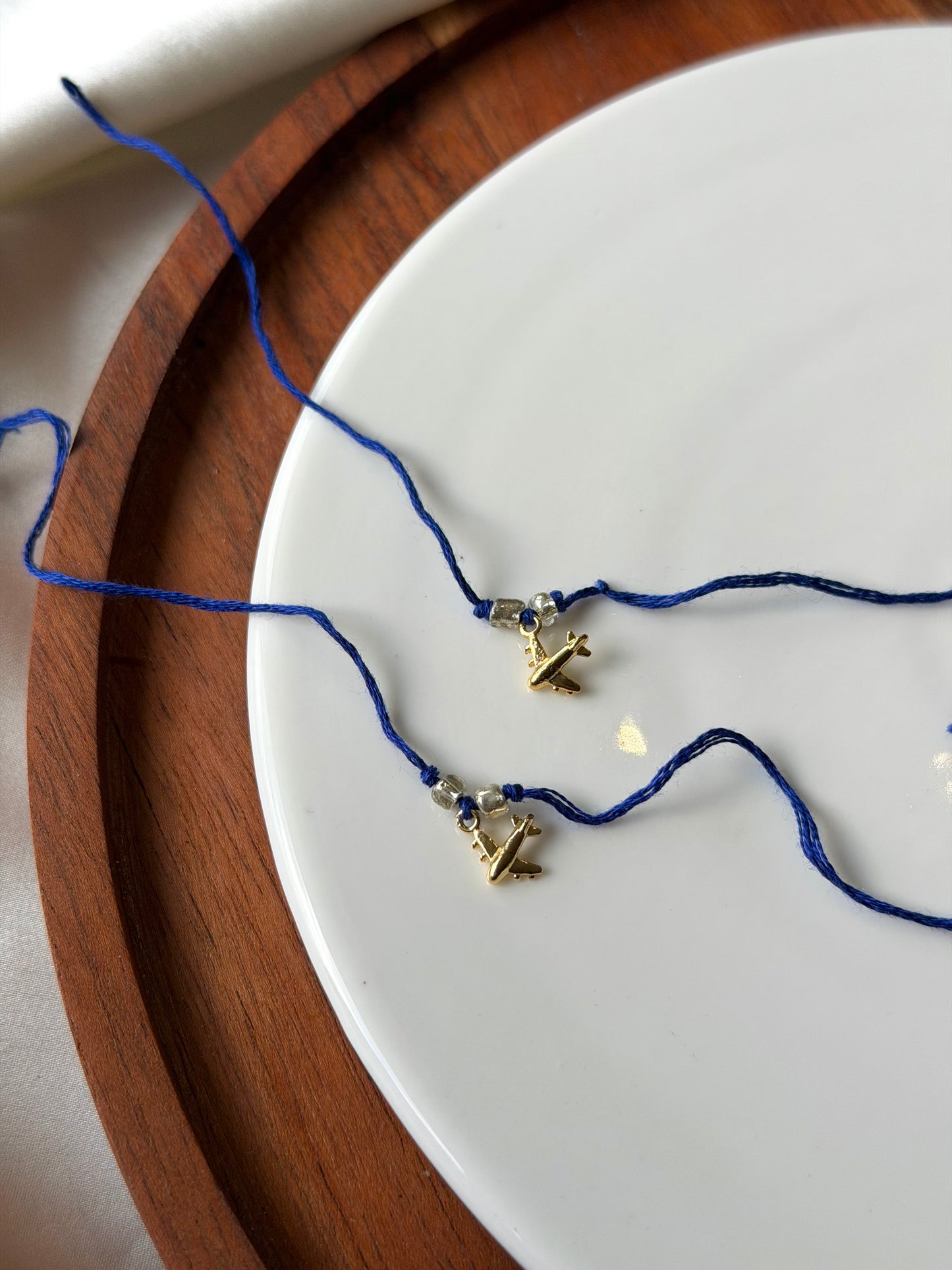 Gold-plated Aeroplane Rakhi