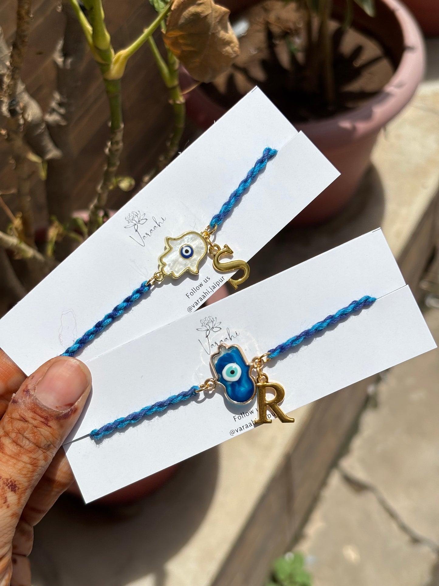 Hamsa Evil Eye Rakhi