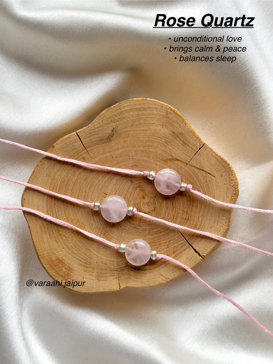 Rose Quartz Rakhi