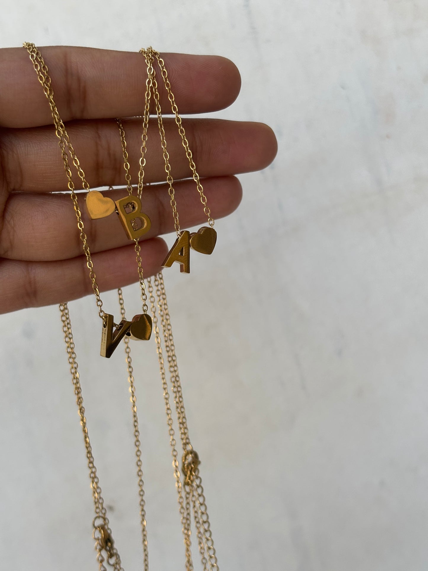 Love Initial Necklace
