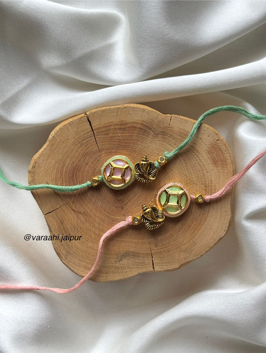 Kundan Ganesha Rakhi