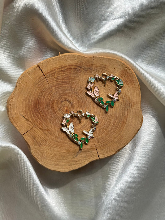 Butterfly wreath charms