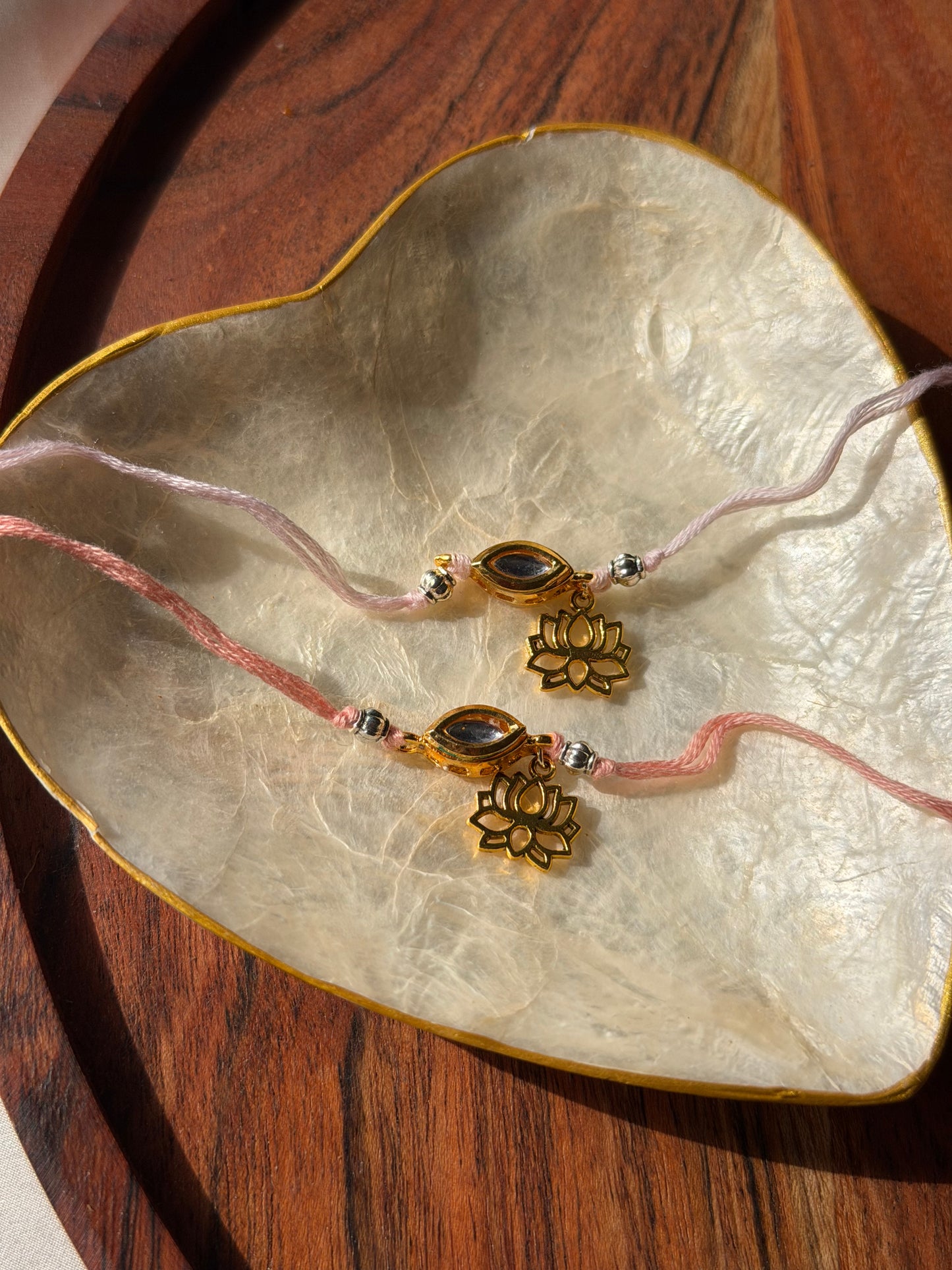 Kundan Lotus Rakhi