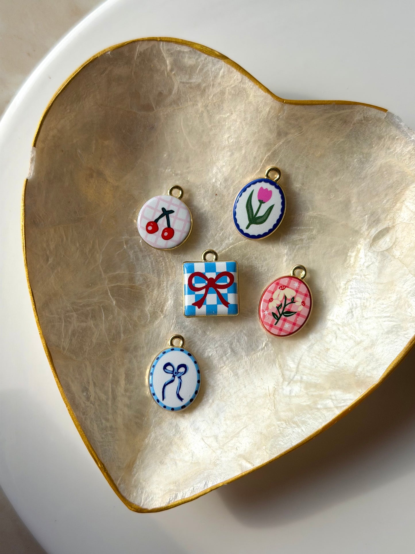Alloy charms- double sides
