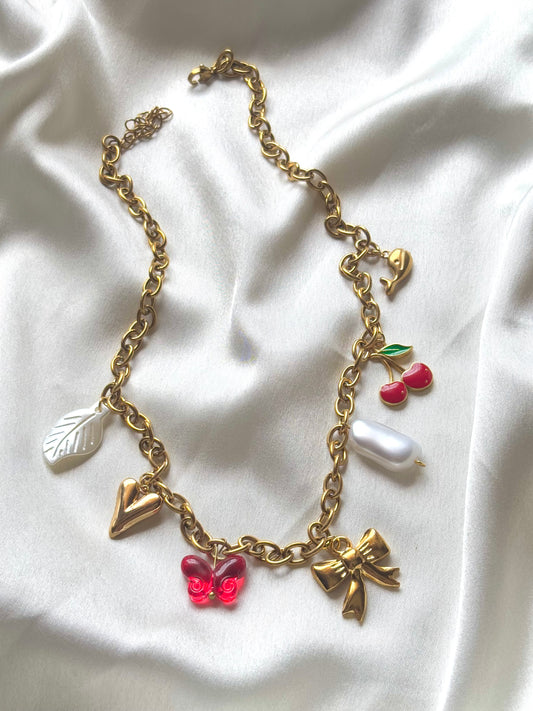 Bow Charm Necklace