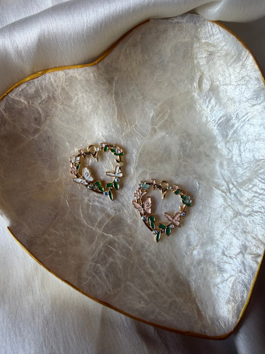 Butterfly wreath charms