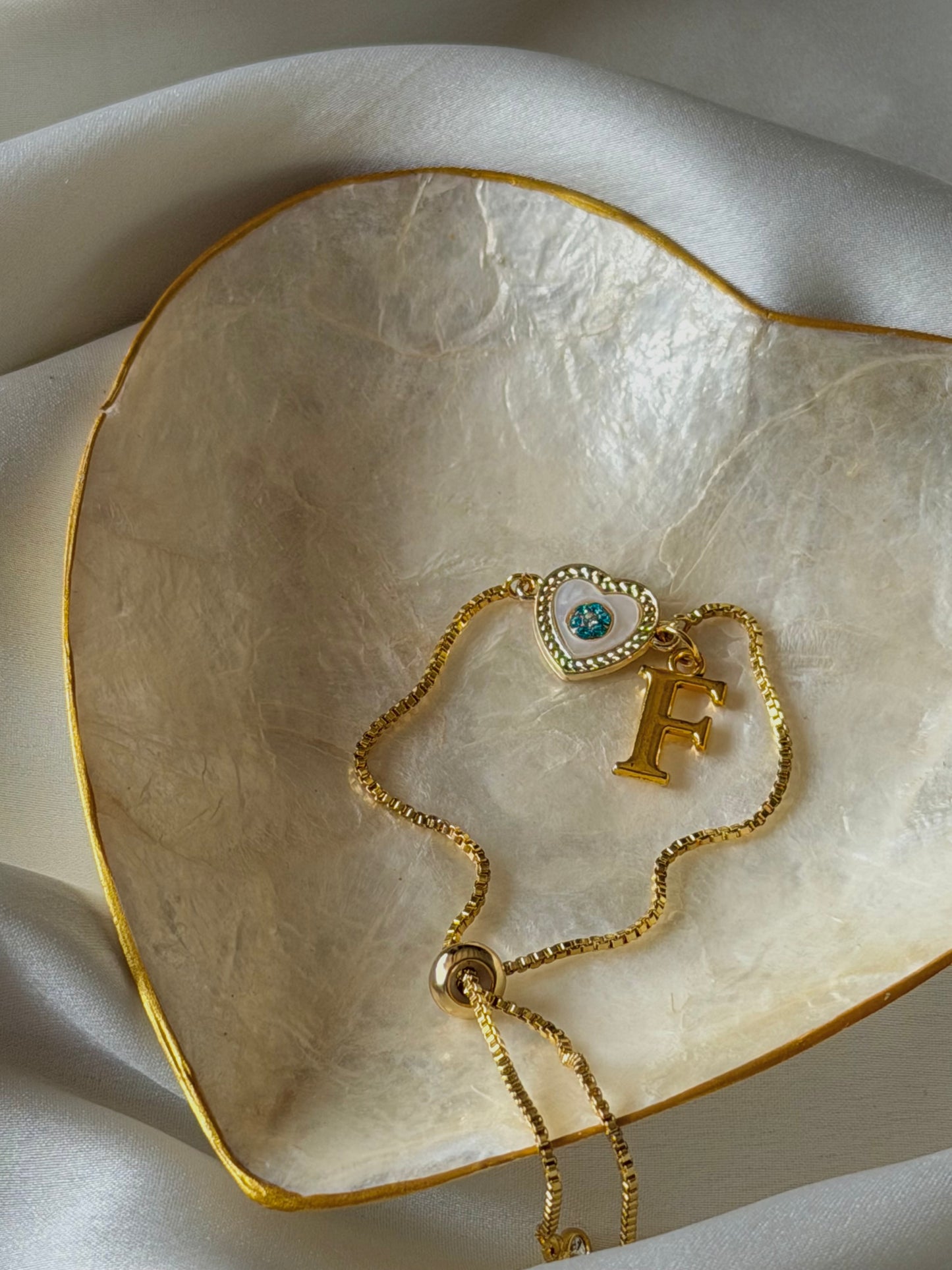 Evil Eye Heart Bracelet