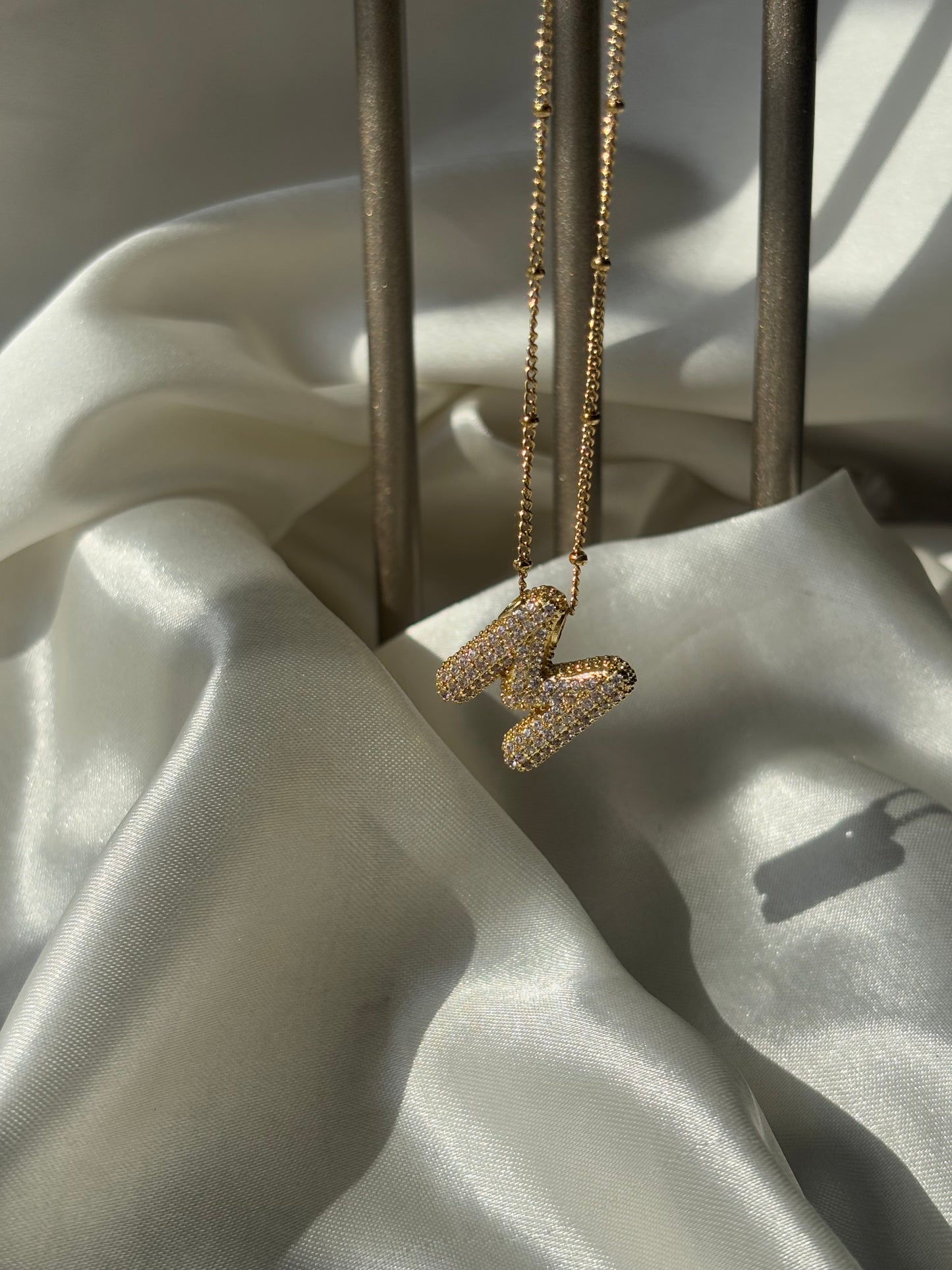 Studded Initial Necklace