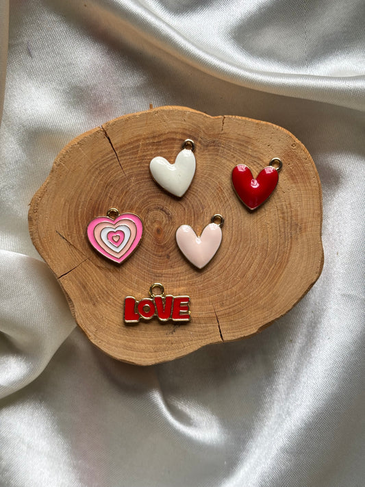 Heart charms