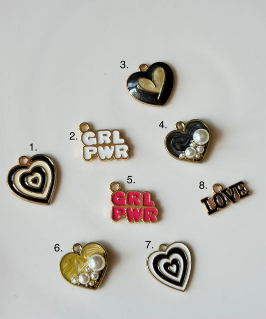 Heart charms