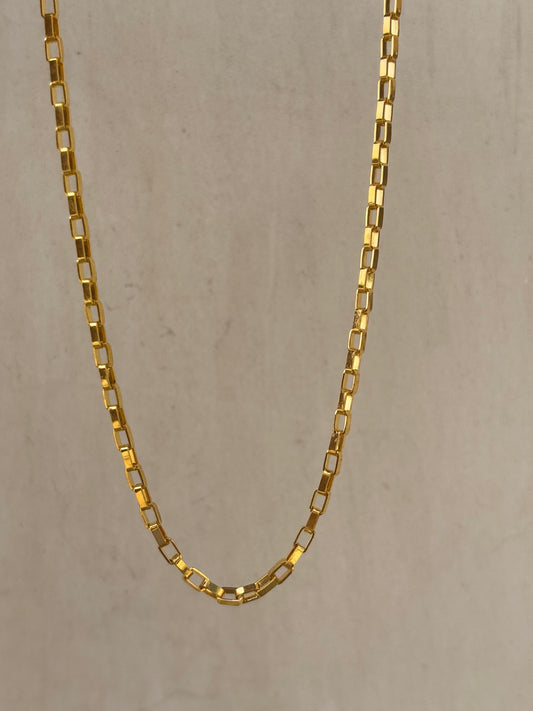Brass neck chain