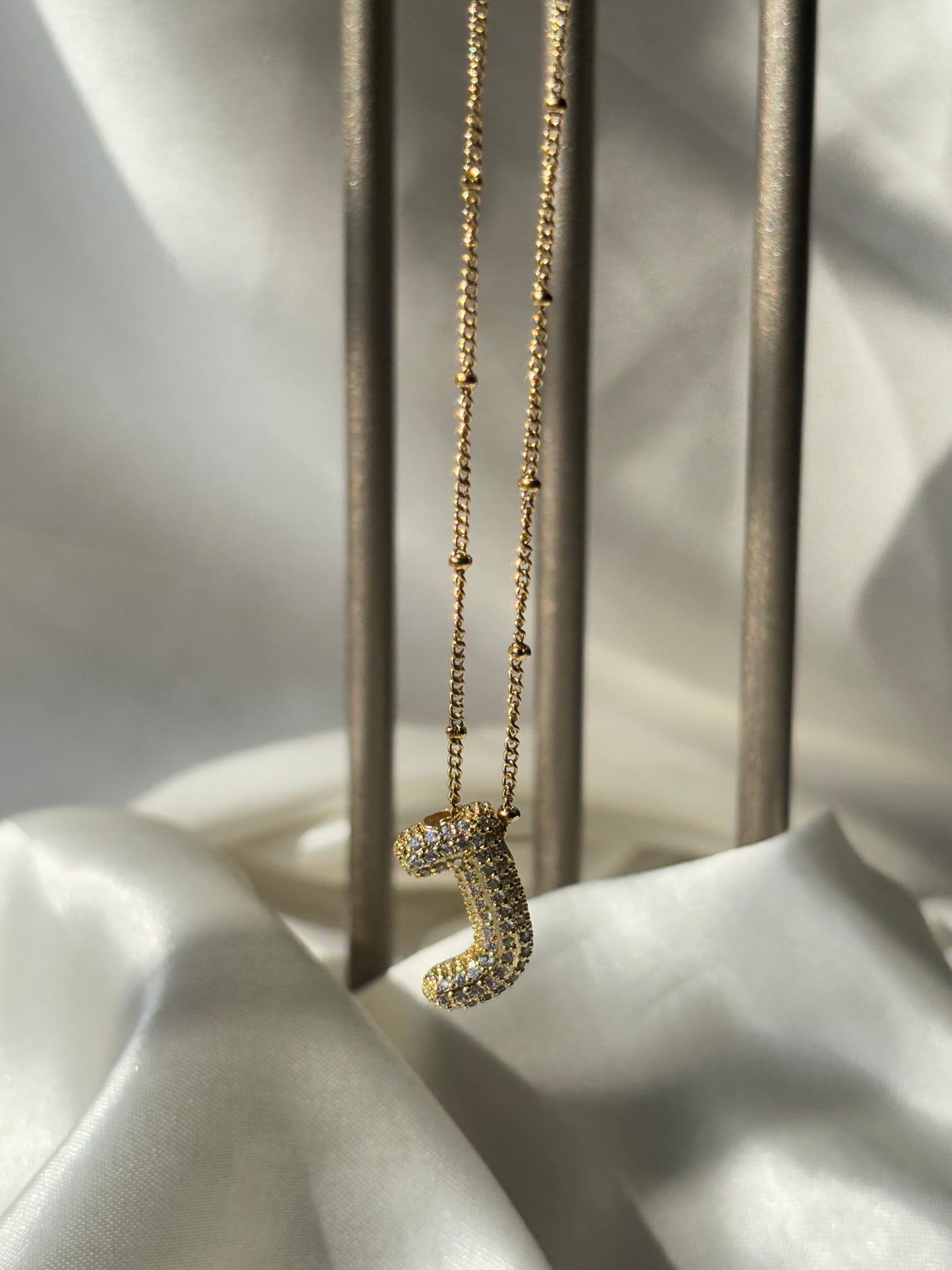Studded Initial Necklace