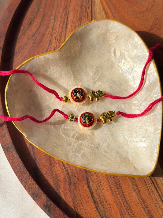 Peacock Elephant Rakhi