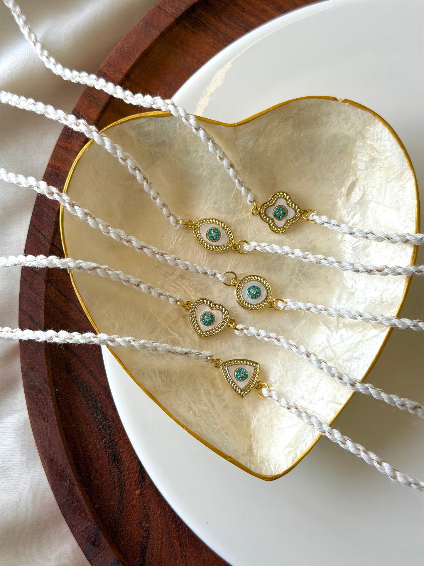 Pearl Evil Eye Rakhi