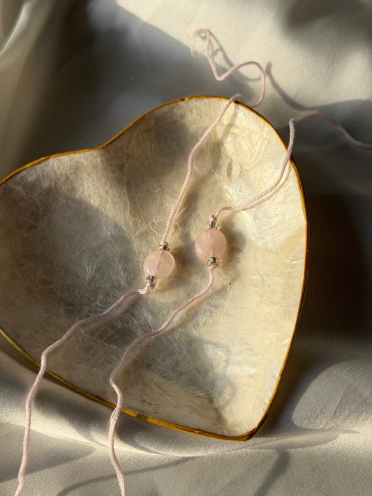 Rose Quartz Rakhi