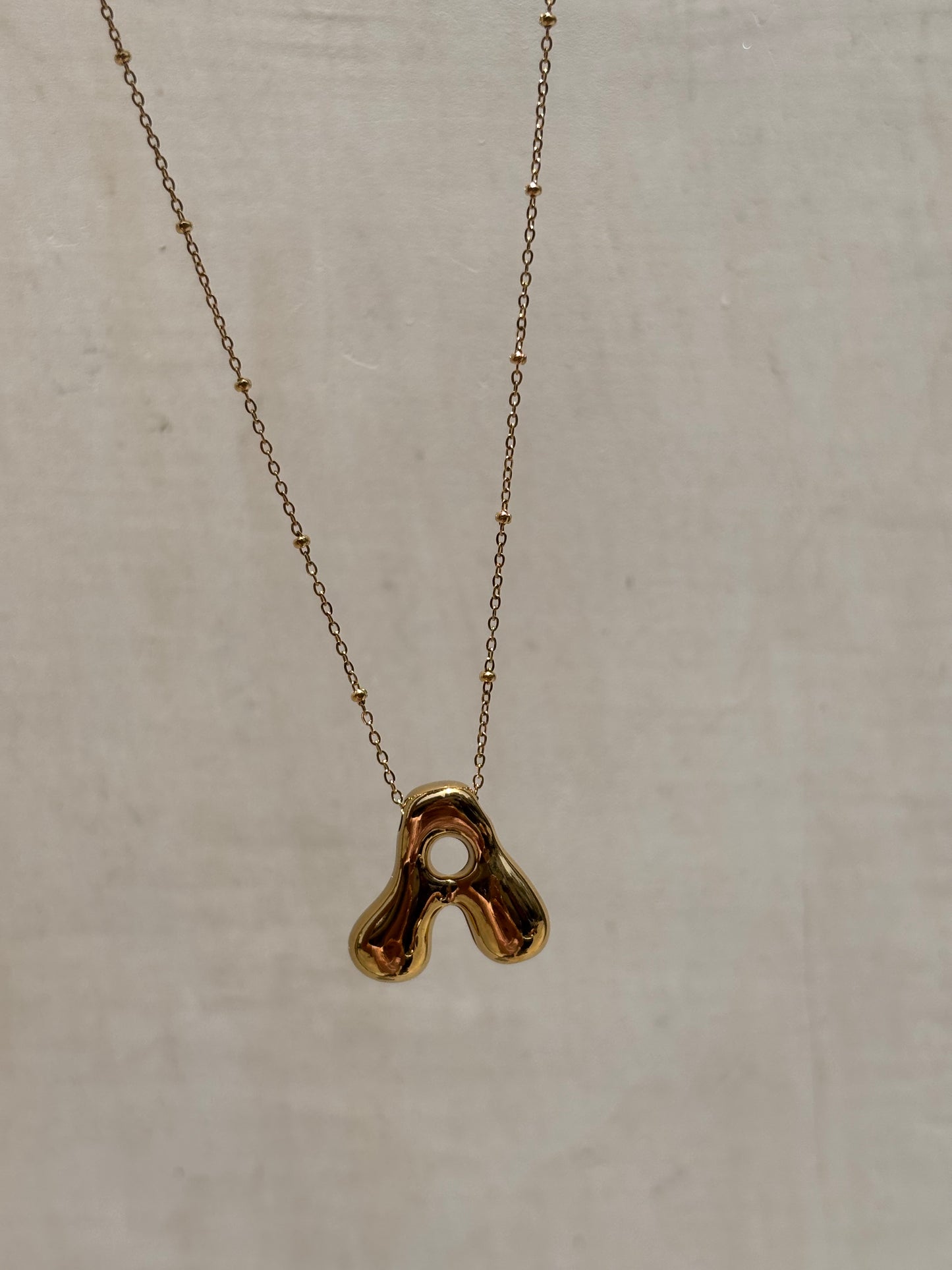 Bubble Initial Necklace