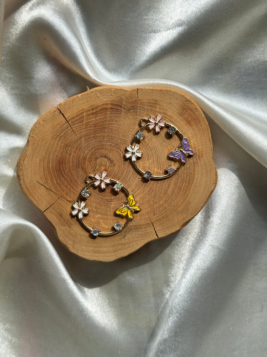 Butterfly wreath charms