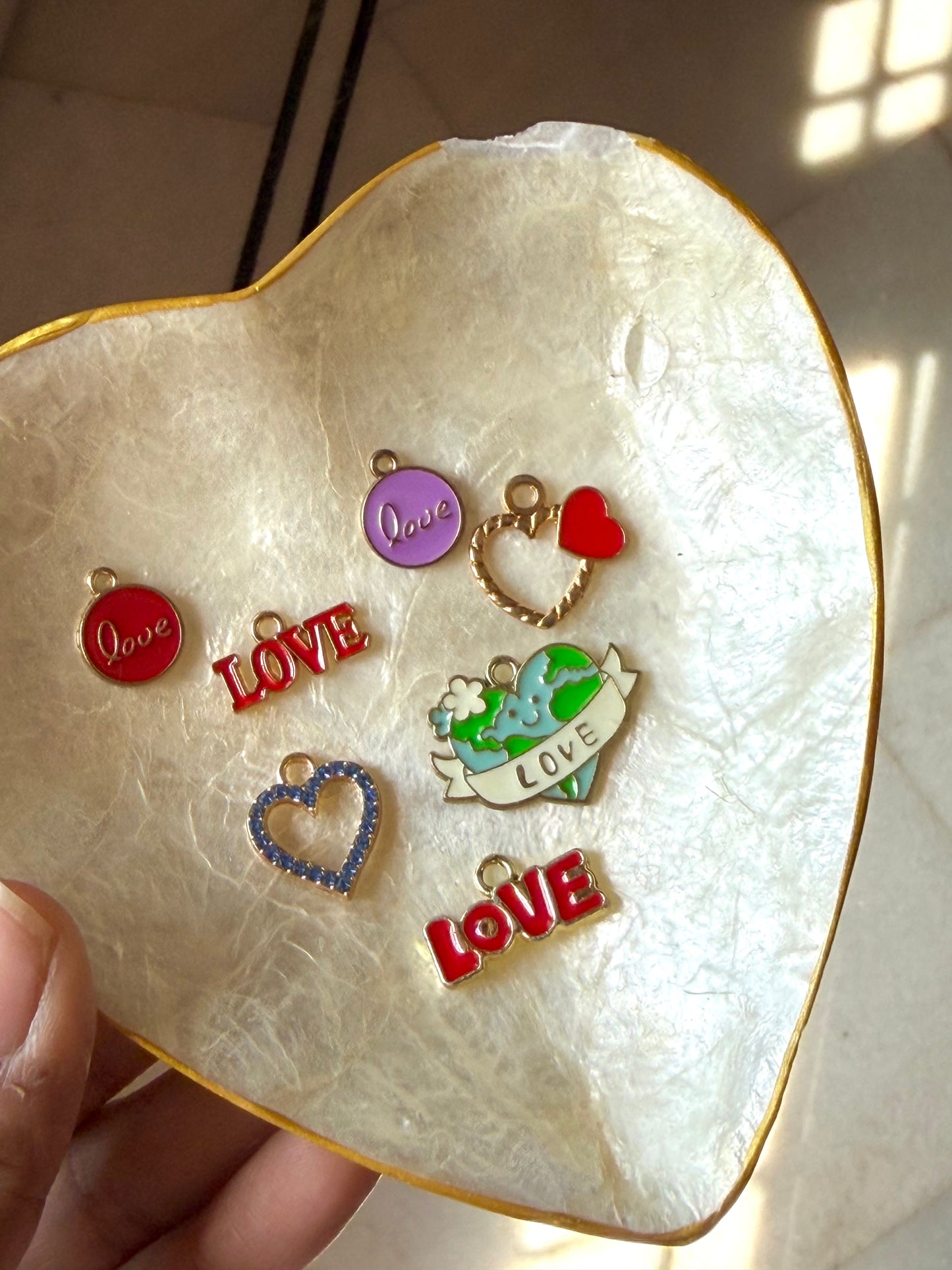 Heart charms