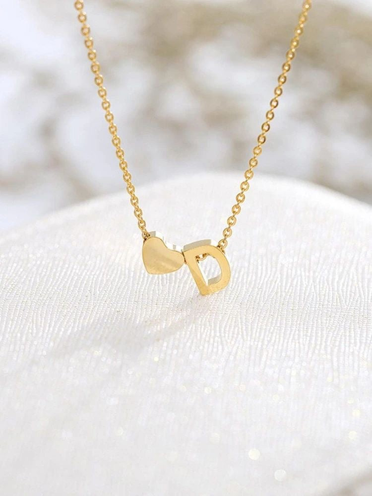 Love Initial Necklace
