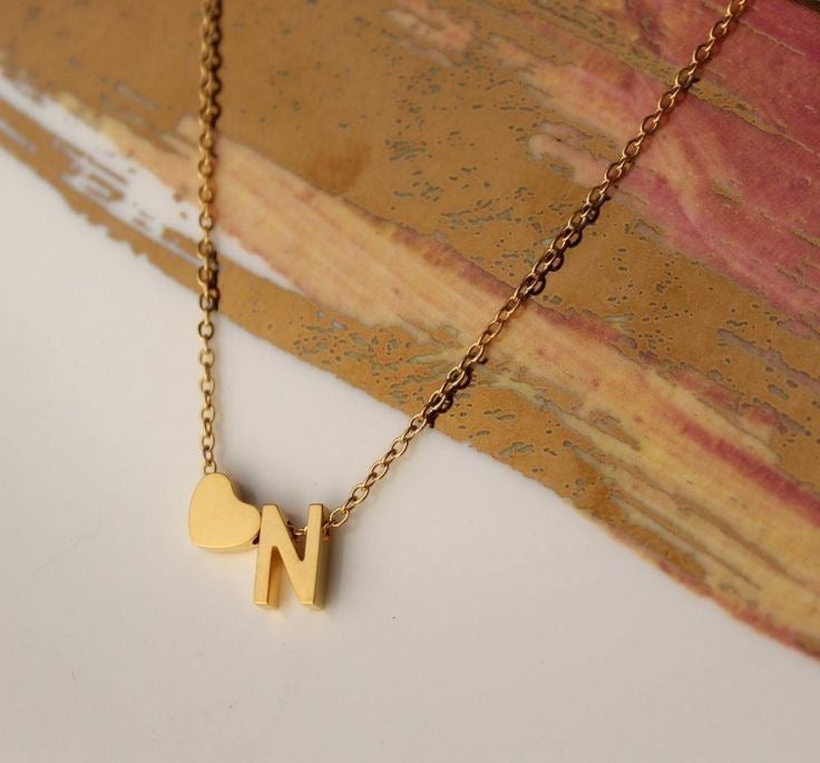 Love Initial Necklace
