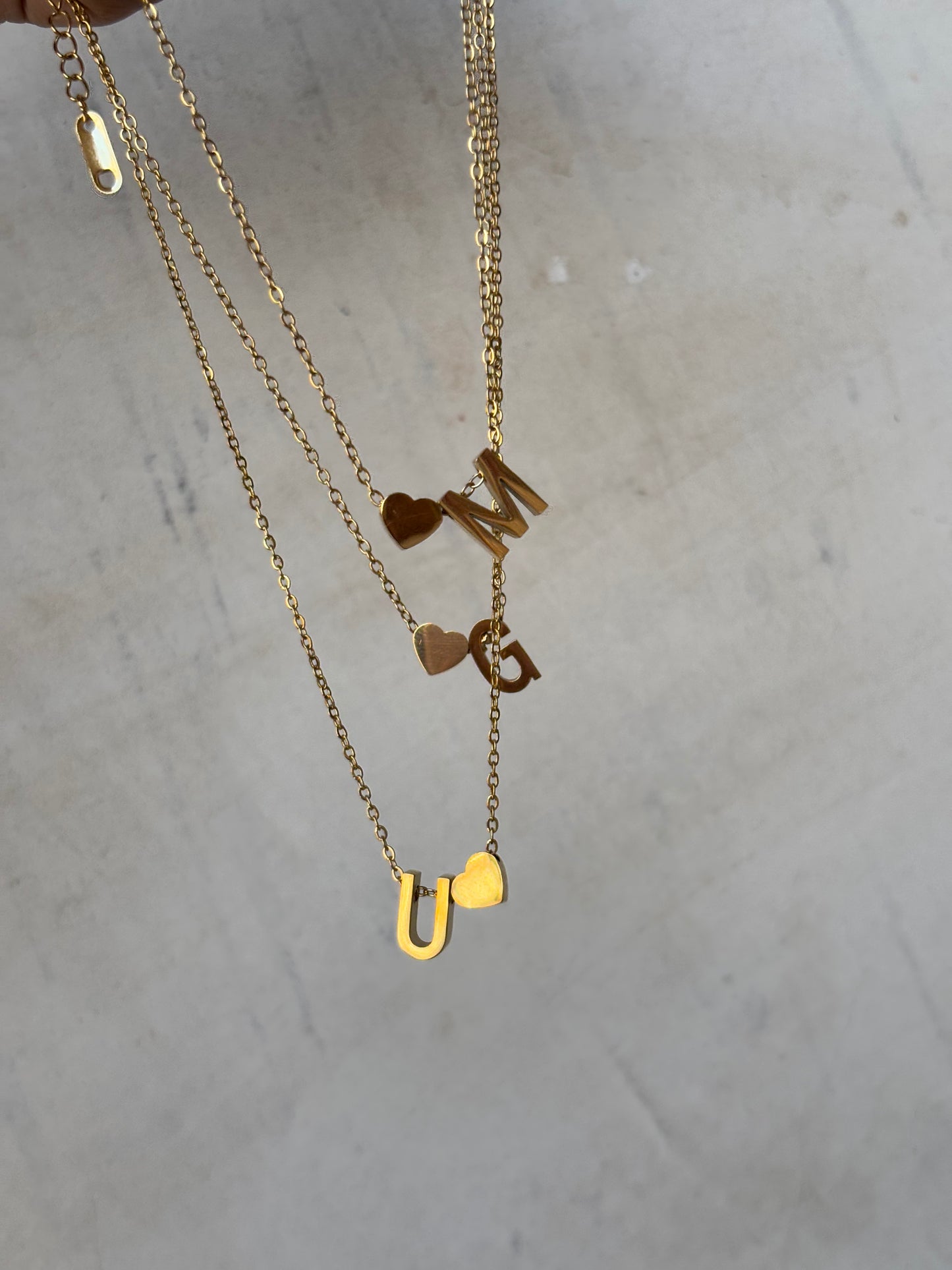 Love Initial Necklace