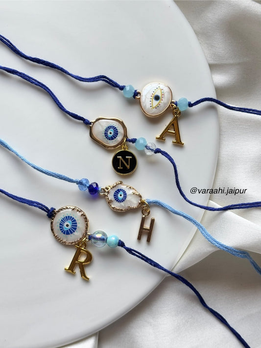 Luxe Pearl Evil Eye Rakhi