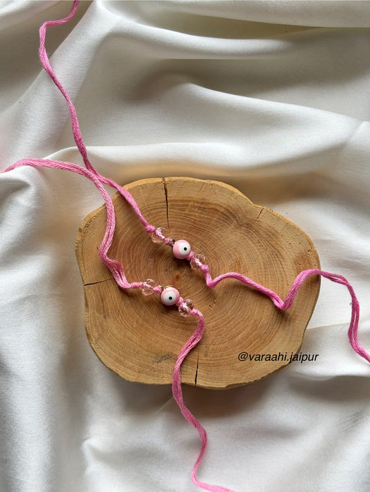 Pink Evil-eye Rakhi
