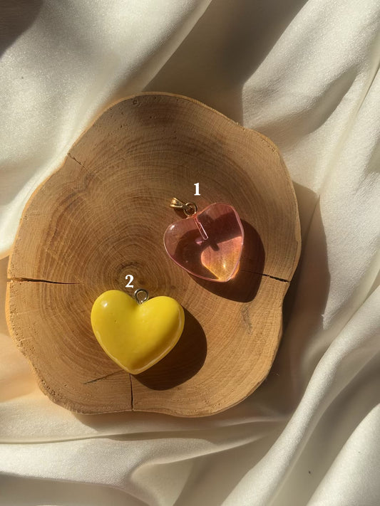 Chunky heart charm