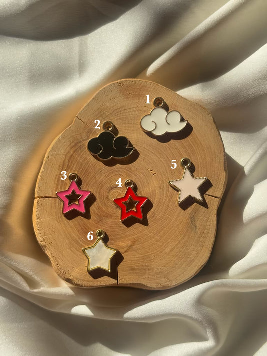 Star & Cloud charm