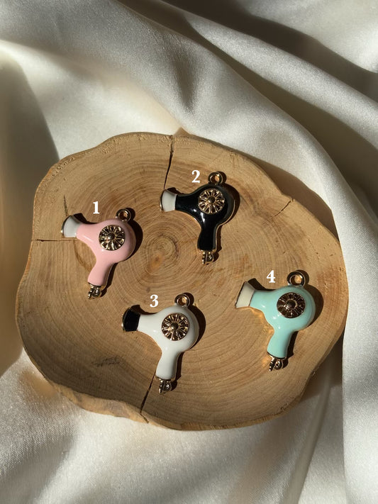 Hair dryer charm